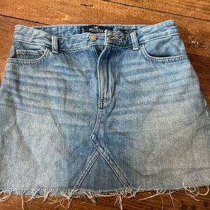 Hollister Light Blue Denim Skirt